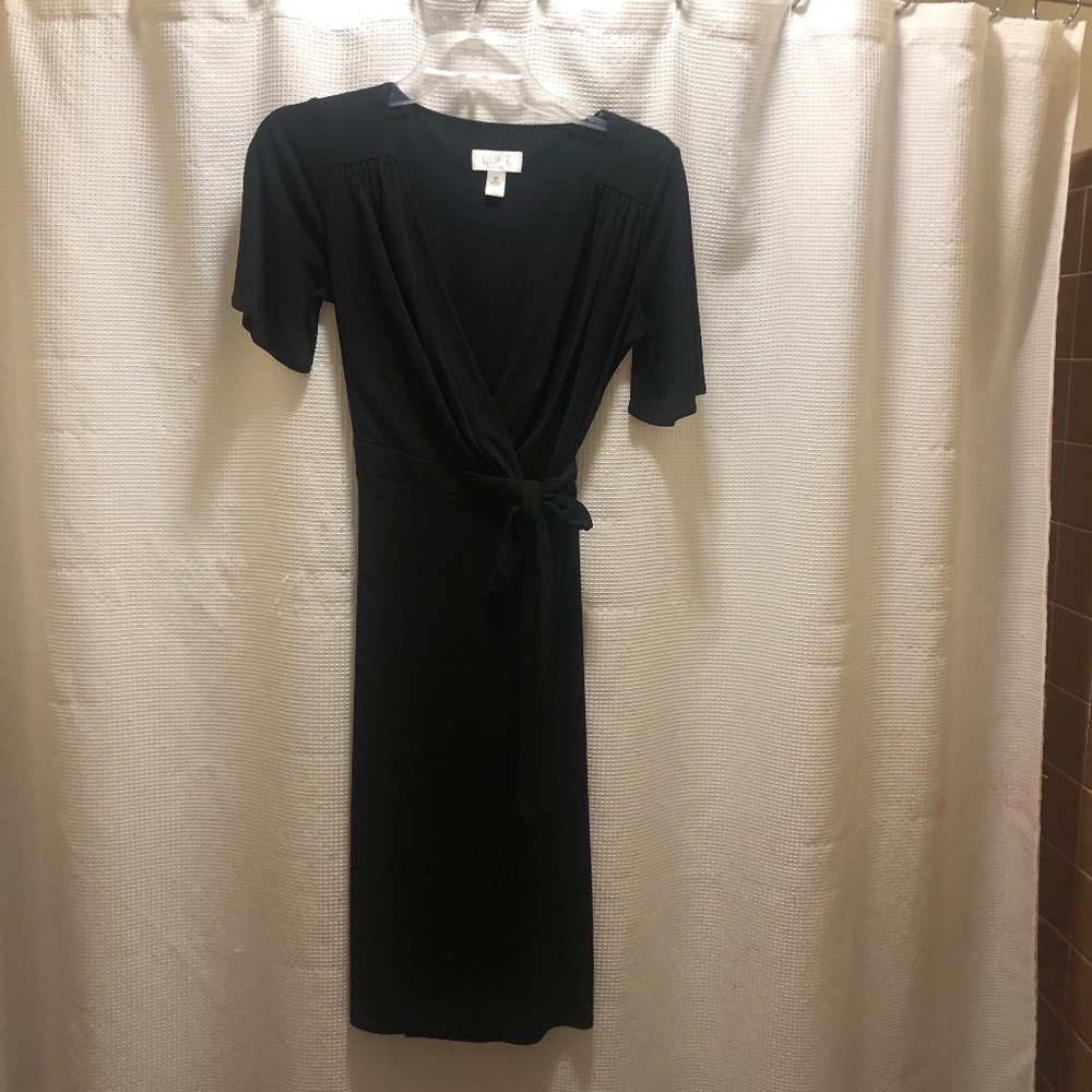 Sexy Black Wrap Dress